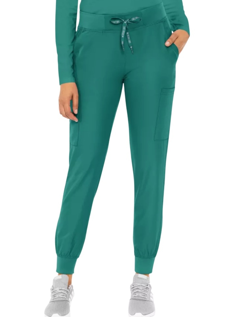 Med Couture Hunter Green Jogger Pants. Drawstring Waist. Size S. Pockets. NWT